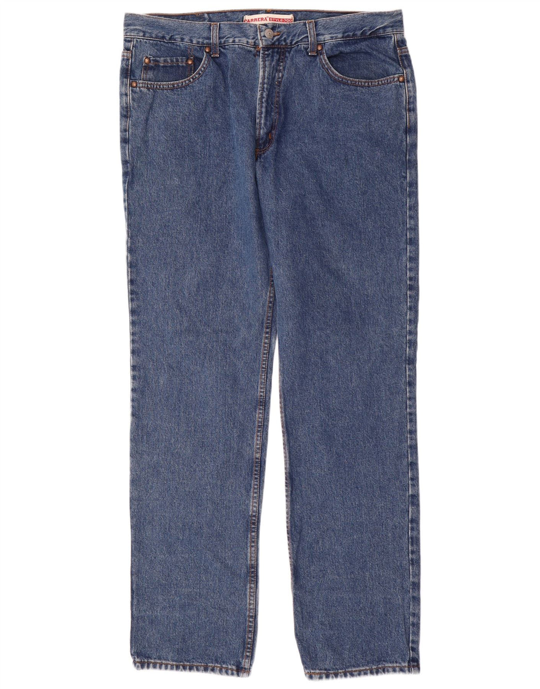 CARRERA Mens 700 Straight Jeans IT 56 3XL W40 L34 Plavi pamuk