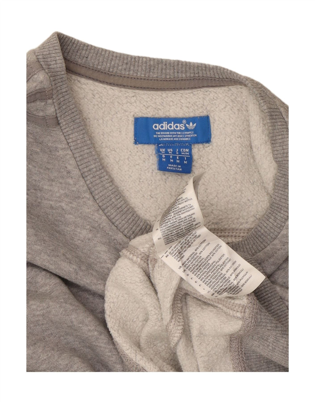 ADIDAS muška majica srednje sive boje, pamuk