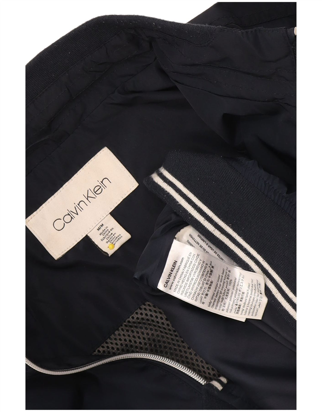 Calvin Klein muška bomber jakna UK 38 Medium tamnoplavi poliester