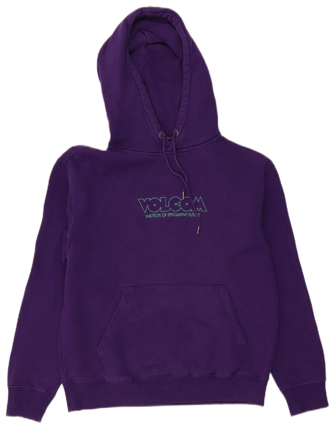 VOLCOM Ženska prekomjerna majica s kapuljačom s grafičkim motivima UK 10 Mala ljubičasta