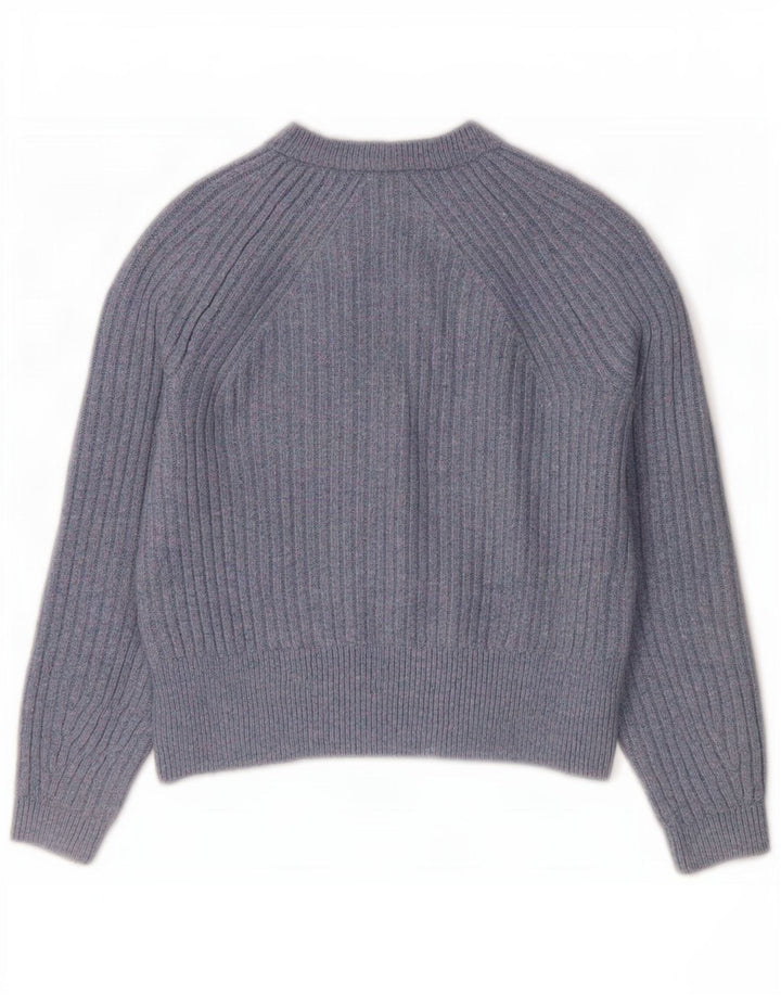 Marks & Spencer ženski kratki kardigan pulover UK 10 Small Blue