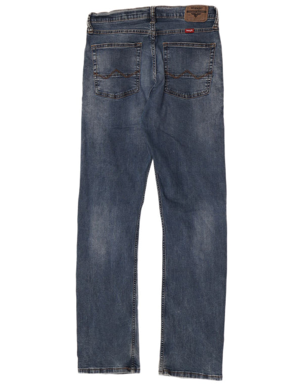 Wrangler muške ravne traperice W30 L32 plavi pamuk