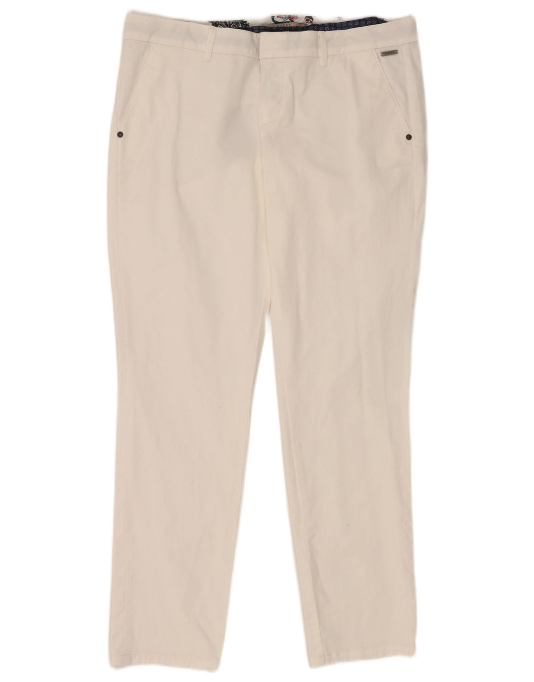 Guess ženske Berta chino hlače uskog kroja W34 L29 bijele
