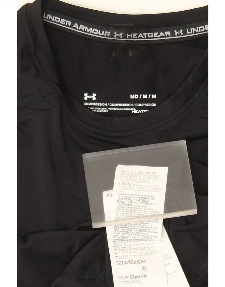 Muška majica Under Armour Heat Gear s dugim rukavima, srednji crni poliester