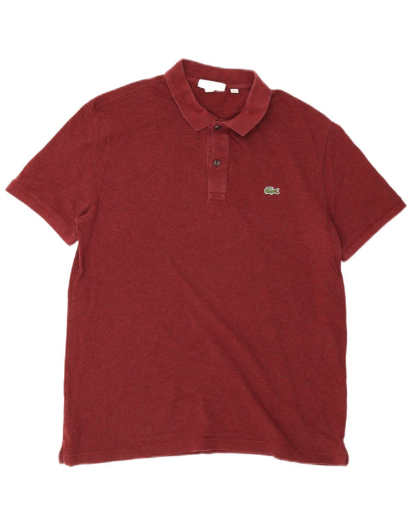 Lacoste muška uska polo majica veličine 6 XL, kestenjasti pamuk