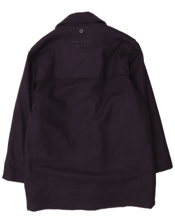 NORTH POLE Muški Duffle Coat UK 40 Large tamnoplava vuna