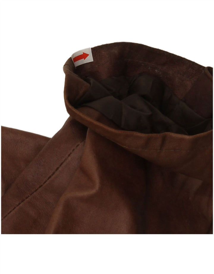 MASTERPELLE muška bomber kožna jakna UK 40 velika smeđa koža