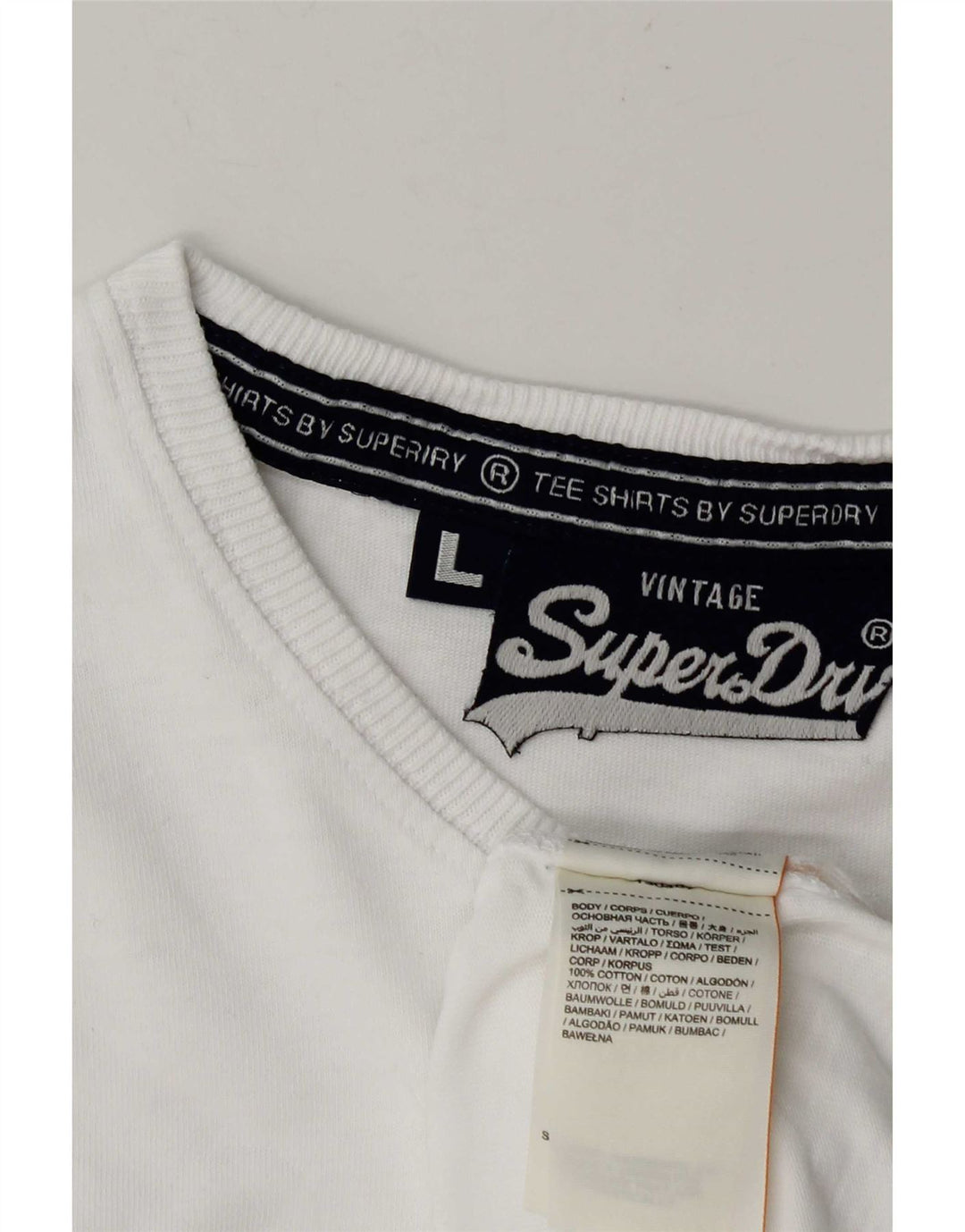 Superdry muška majica kratkih rukava Veliki bijeli pamuk