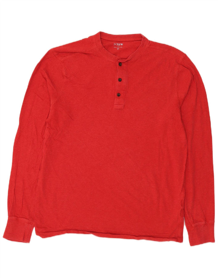 J. CREW Muška majica dugih rukava, veliki crveni pamuk