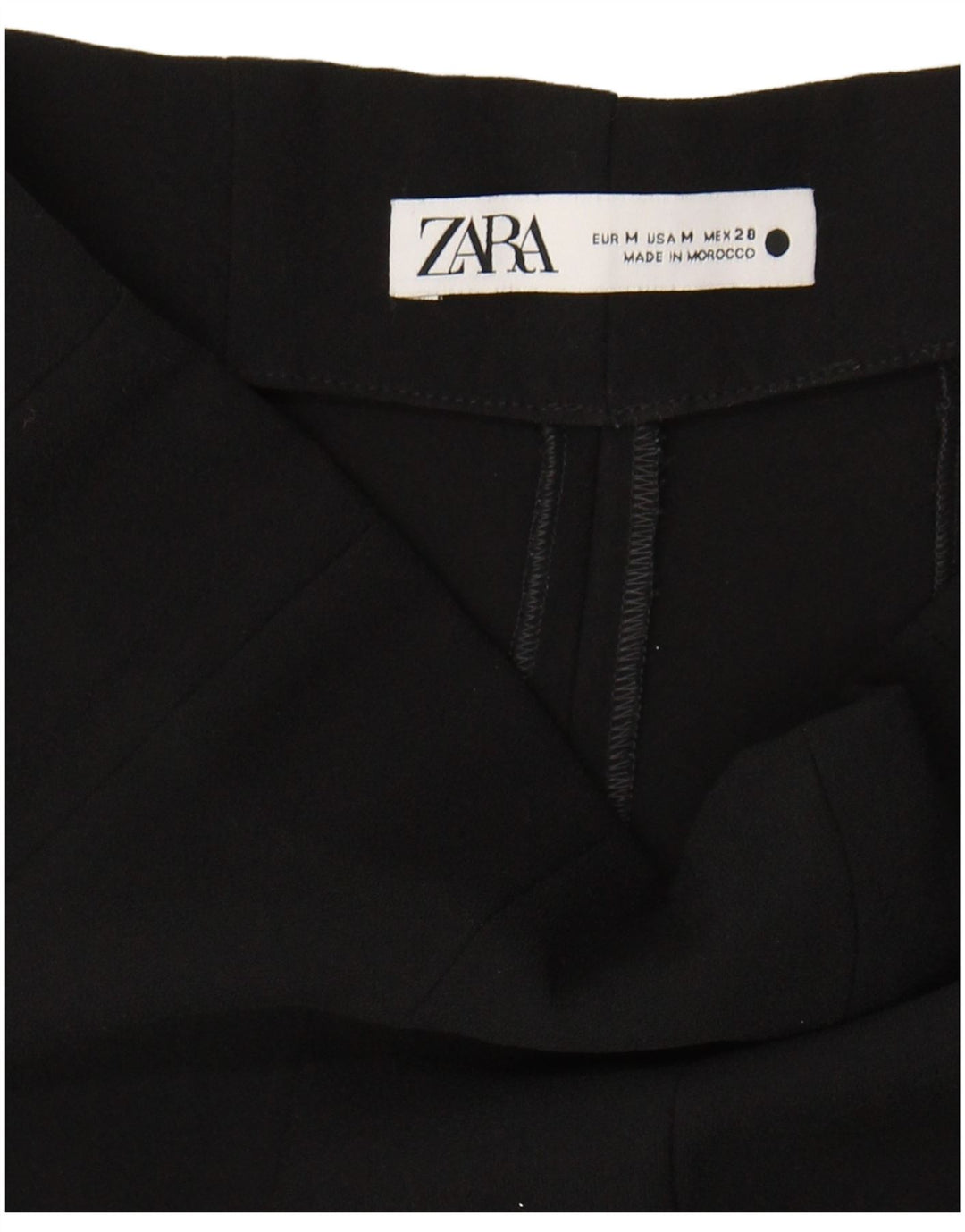 ZARA Womens High Waist Casual Shorts Medium W28  Black
