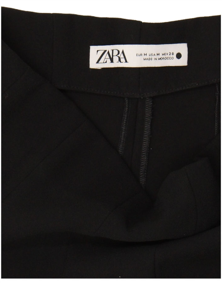 ZARA Womens High Waist Casual Shorts Medium W28  Black