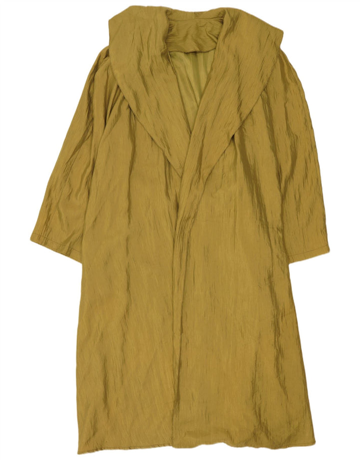 Vintage ženski preveliki kaput UK 14, srednji kaki poliester