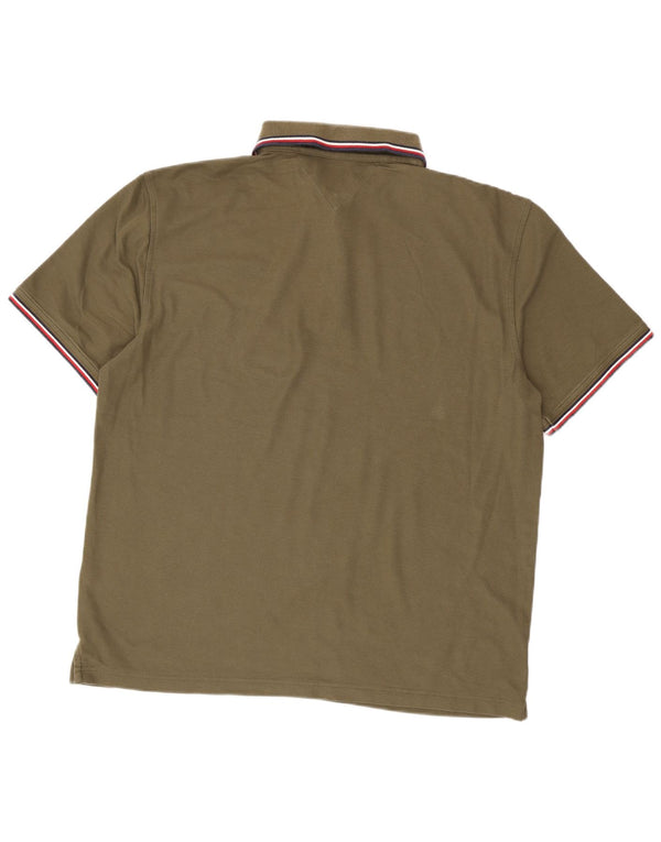 Tommy Hilfiger muška polo majica standardnog kroja 2XL kaki pamuk