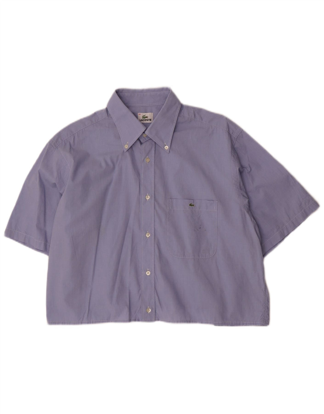 LACOSTE Ženska kraća velika majica kratkih rukava, veličina 43, velika plava