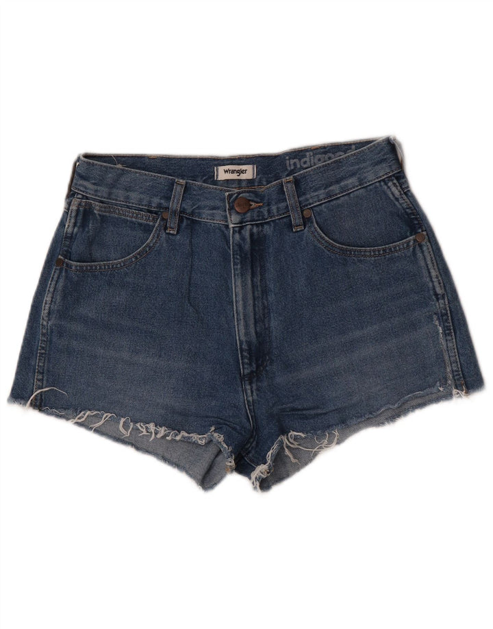 Wrangler ženske indigo traper kratke hlače W27 mali plavi pamuk