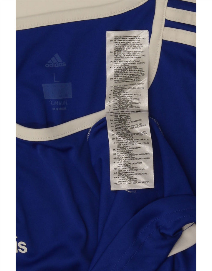 Adidas muška majica Climalite Top veliki plavi poliester u boji