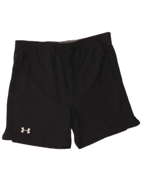 Under Armour Mens Heat Gear Regular Fit Sport Shorts Medium Black