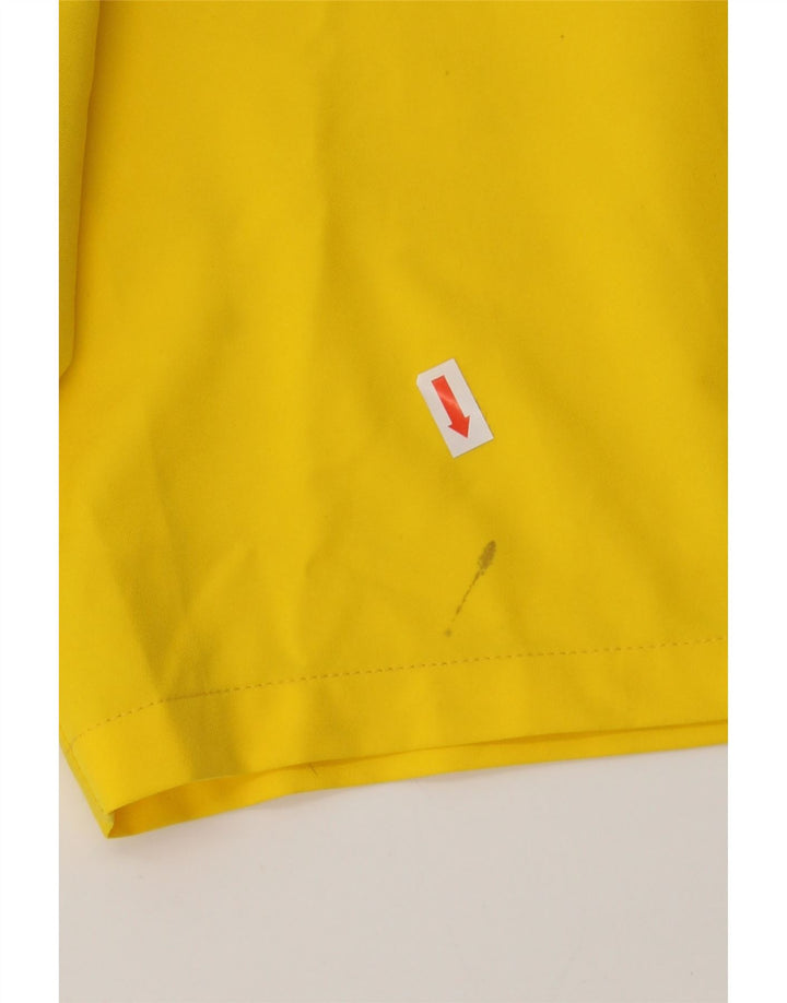NIKE Mens Dri Fit Sport Shorts Small Yellow Colourblock Polyester Vintage Nike and Second-Hand Nike from Messina Hembry 