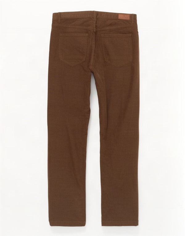 Massimo Dutti muške ravne hlače od samta EU 42 velike W32 L30 smeđe