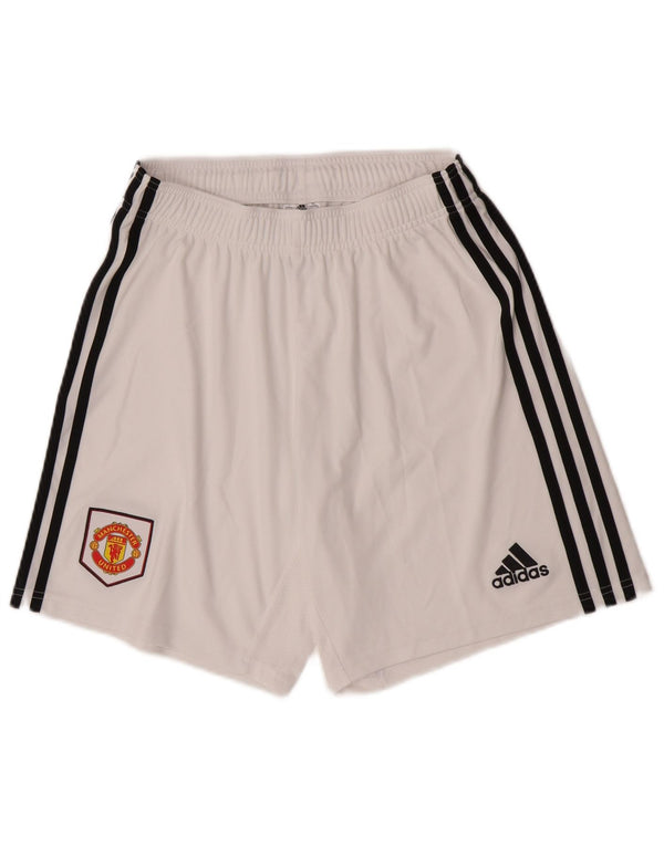 Adidas muške sportske kratke hlače Manchester United srednje bijele boje od poliestera