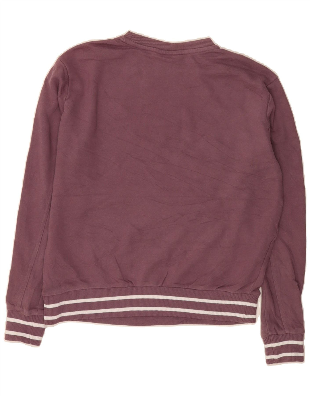 FILA Womens Sweatshirt Jumper UK 14 Medium Burgundy Cotton Vintage Fila and Second-Hand Fila from Messina Hembry 