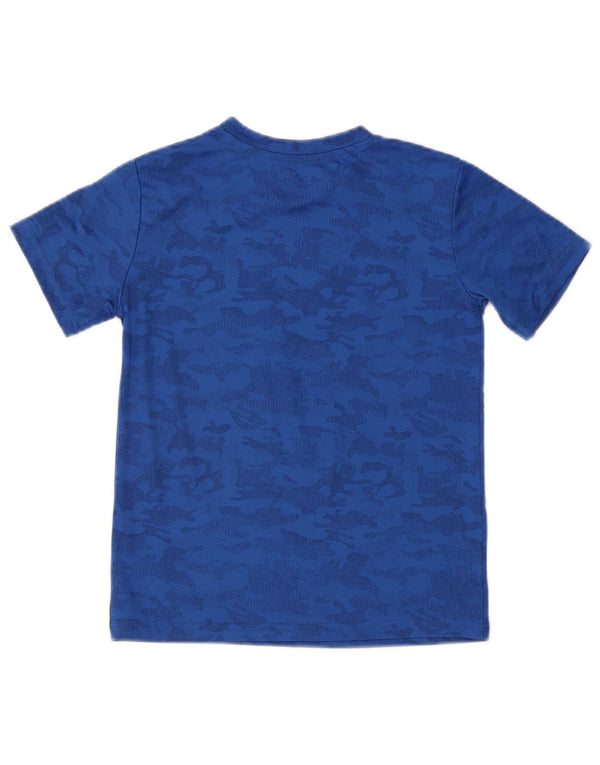 Champion Boys T-Shirt Top 10-11 Years Blue Camouflage