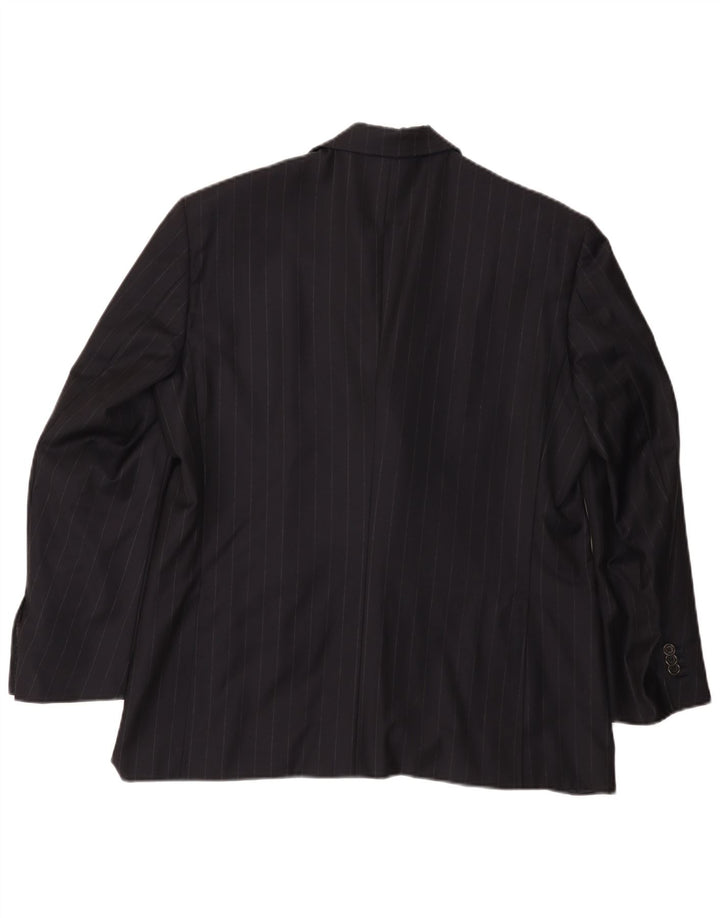 TASMANIAN Muška jakna sako s 3 gumba UK 38 srednje tamnoplave pruge