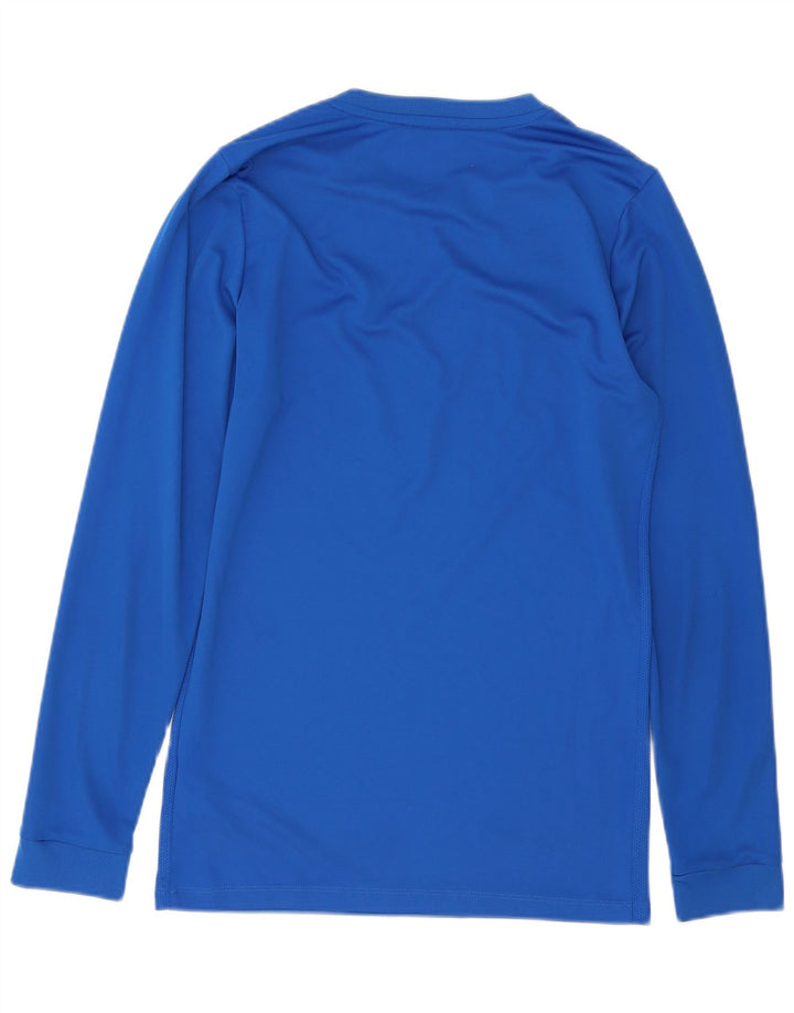 Nike Dri Fit majica s dugim rukavima, mali plavi poliester