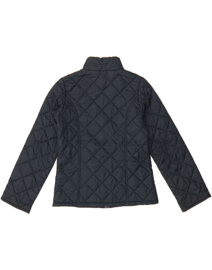 BENETTON Boys Quilted Jacket 9-10 Years Large Navy Blue Polyester Vintage Benetton and Second-Hand Benetton from Messina Hembry 