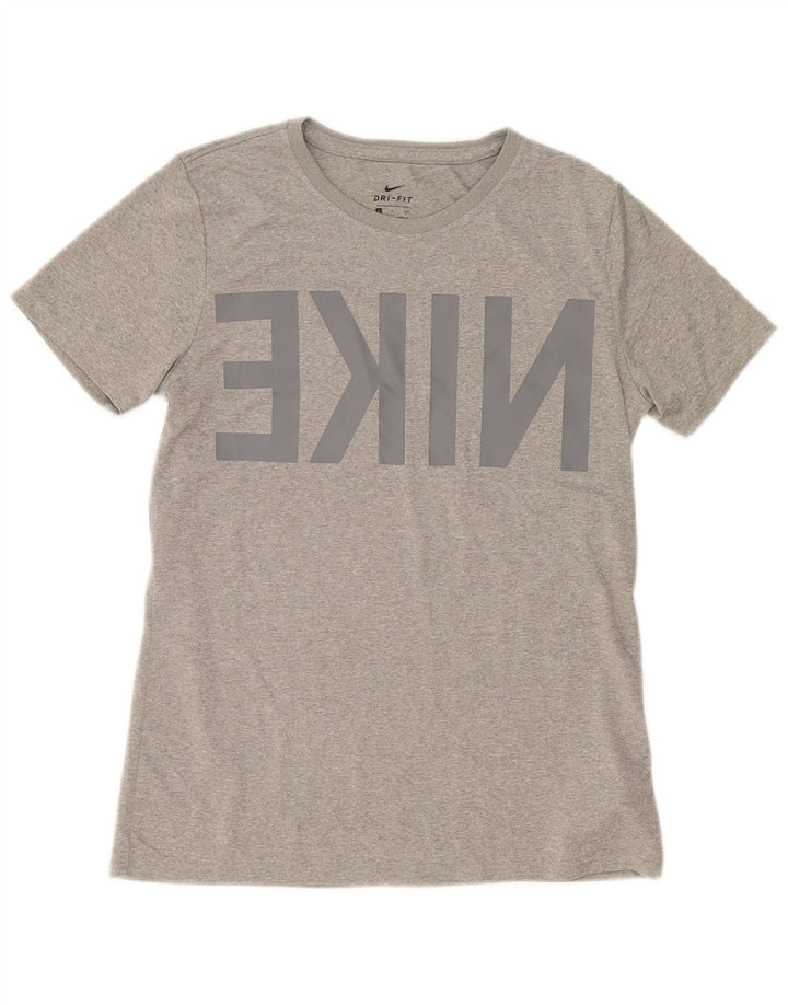 Nike Dri Fit Graphic T-Shirt majica kratkih rukava, mali sivi poliester
