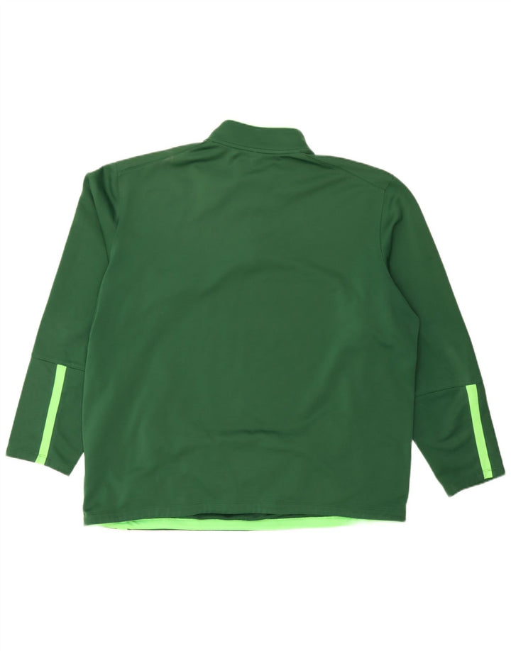 Nike Muška trenirka Therma-Fit Zip Neck Top 2XL Zeleni poliester