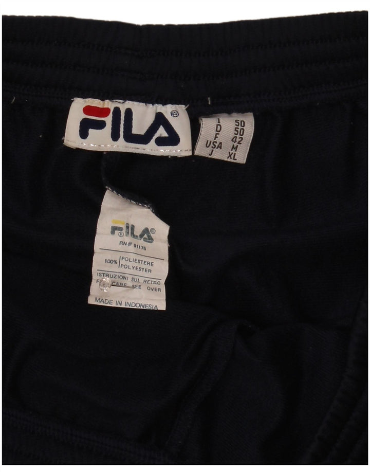 Fila muške hlače od trenirke Srednje tamnoplavi poliester