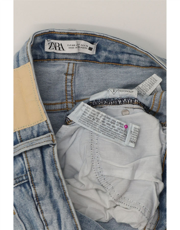 ZARA ženske crop bootcut traperice EU 40 srednje W30 L25 plavi pamuk