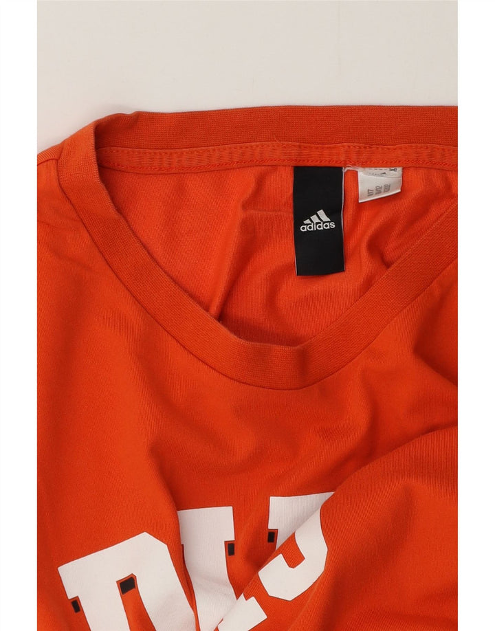 Adidas muška velika narančasta majica s grafičkim motivima