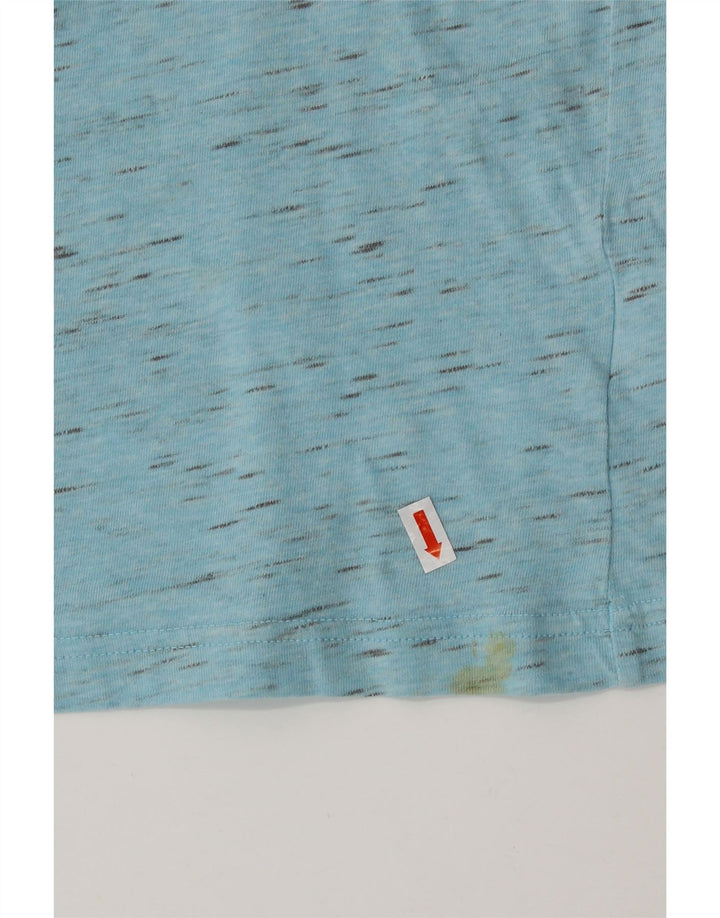 Adidas majica kratkih rukava s grafičkim motivima 13-14 godina, plavi flekasti pamuk