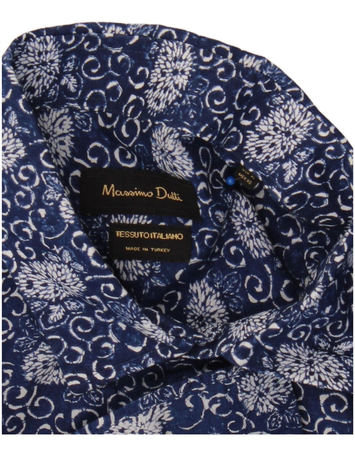 Massimo Dutti muška košulja XL tamnoplava cvjetna