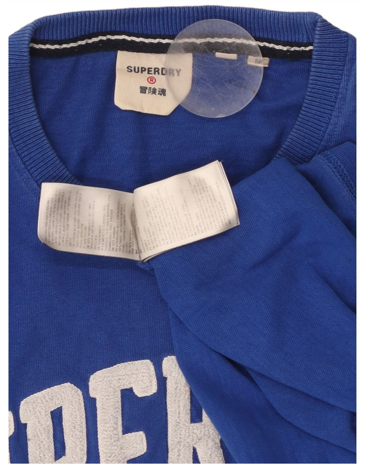 SUPERDRY muška grafička majica kratkih rukava Srednje plavi pamuk