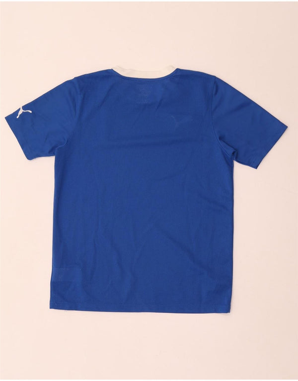 Plava poliesterska majica kratkih rukava Puma Boys Graphic T-Shirt 13-14 Years