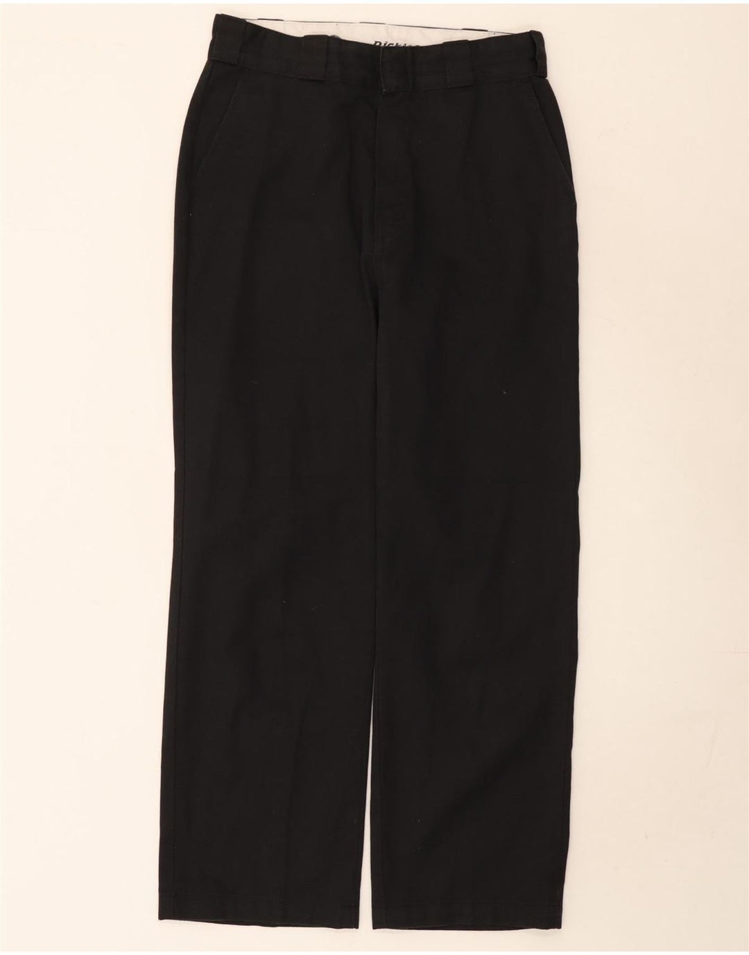 Dickies muške ravne chino hlače W28 L27 crni poliester