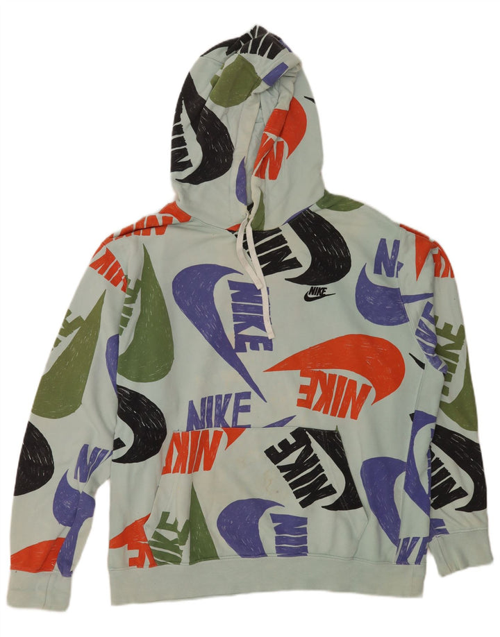 Nike muška majica s kapuljačom XL plavi pamuk