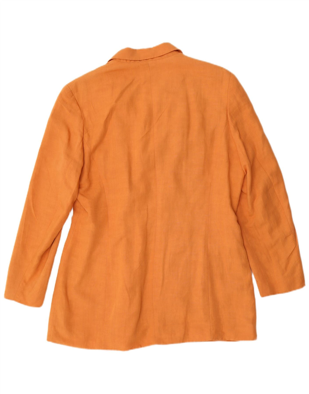 Vintage ženski sako s dvostrukim kopčanjem UK 16 velika narančasta viskoza