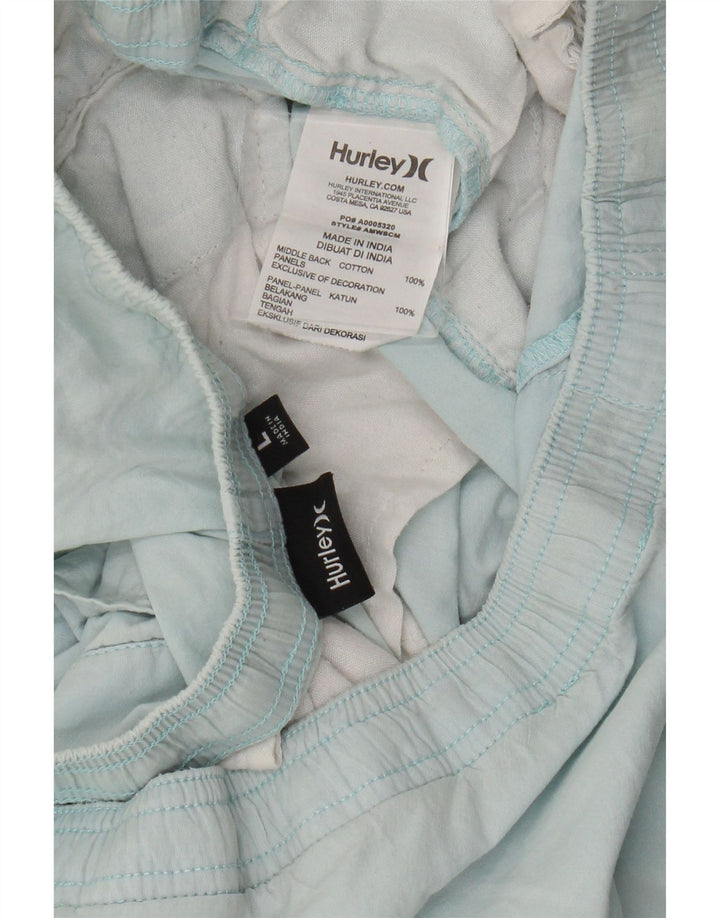 Hurley Mens Chino kratke hlače Large W36 plavi pamuk