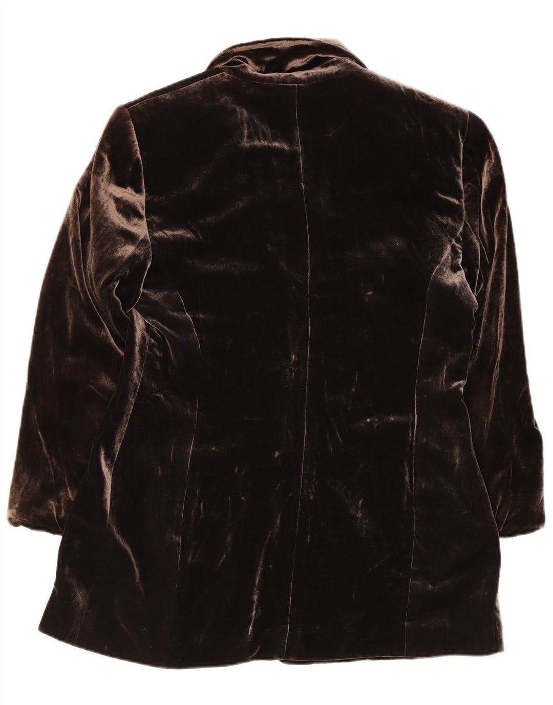 APRIORI Ženska jakna sa 3 gumba UK 14 Velika smeđa svila