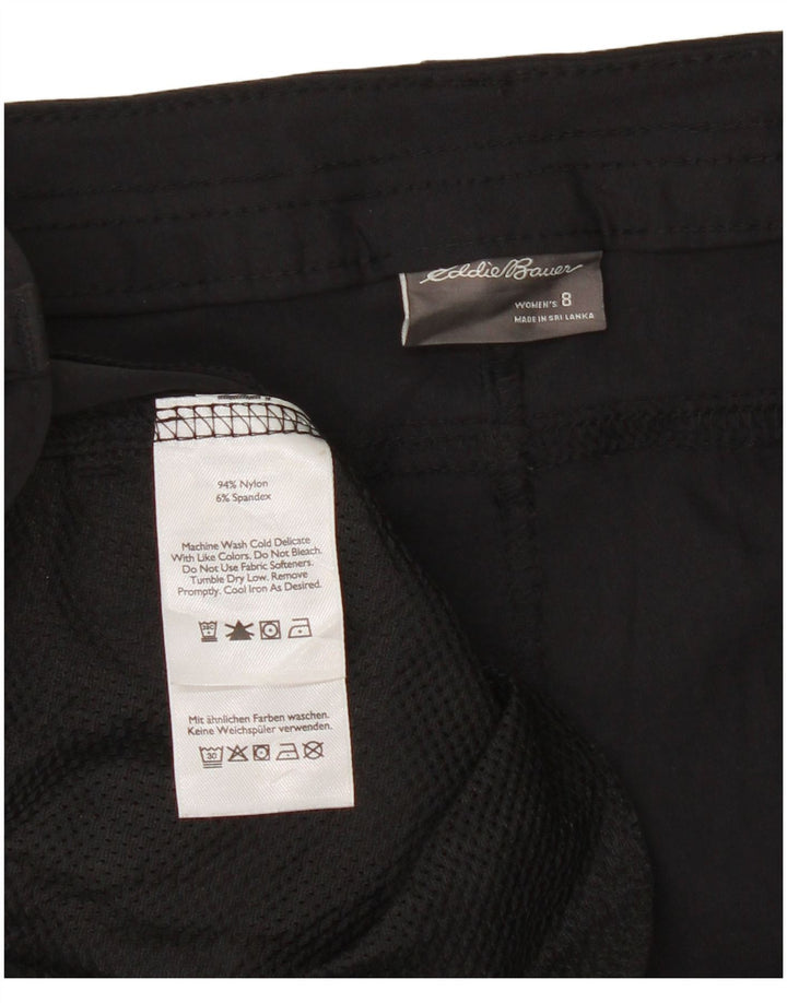 Eddie Bauer ženske planinarske kratke hlače US 8 Medium W30 crni najlon