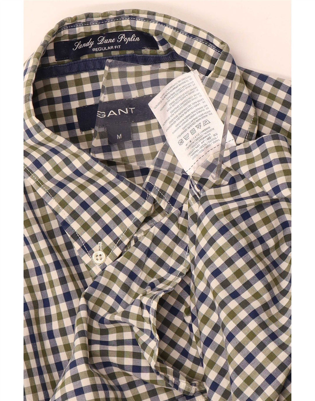 Gant muška košulja standardnog kroja srednje zelene boje od gingham pamuka