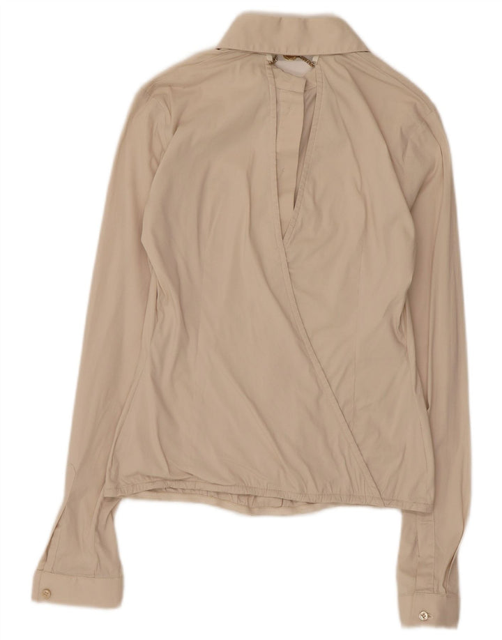 Ženska košulja Elisabetta Franchi Celyn B UK 12 Srednje bež