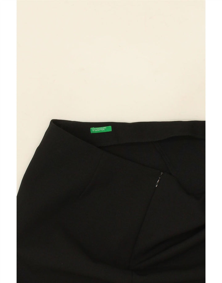 BENETTON Womens Straight Skirt IT 44 Medium W30  Black Polyester Vintage Benetton and Second-Hand Benetton from Messina Hembry 