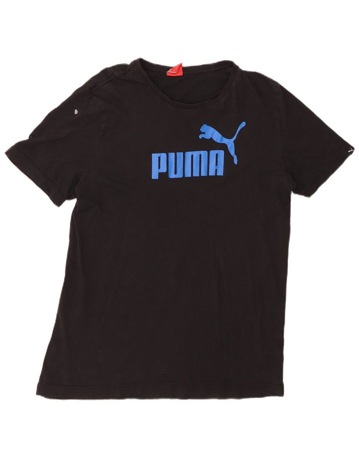 PUMA Muška velika crna majica s grafičkim motivima