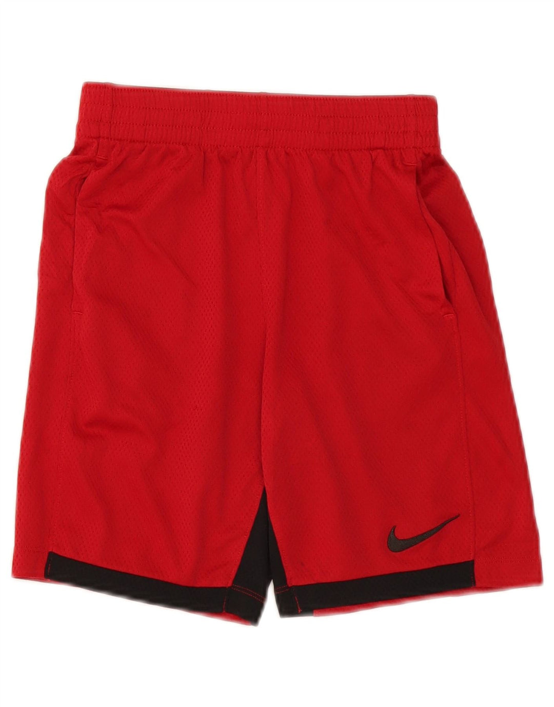 Nike Boys Dri Fit Sport Shorts 10-11 Years Medium Red Colourblock Poliester