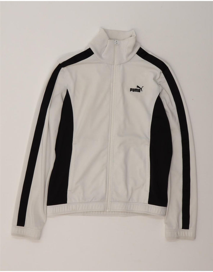 Puma muška gornja jakna trenirke Medium White Colourblock Poliester